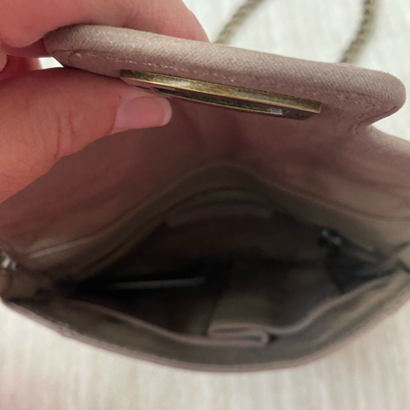 Ann Taylor Suede Bag with Chain and Tassel - Picture 2 of 4